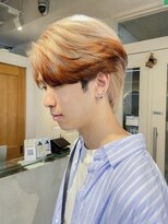 テトラ バイ ネオリーブ 横浜西口店(tetra by neolive)&nbsp;キツネカラーデザインカラーハイトーンブリーチメンズ