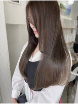 アンダーバーホワイト 阪神西宮店(_WHITE)&nbsp;ブリーチなし透明感カラー（ダブルケアカラー）柔らかいベージュ