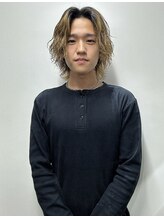 LAFFメンズサロン　バレイヤージュ×ハイライト　&nbsp;鶴 剣太郎