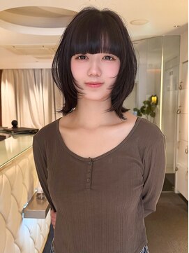 ヤヨイブレインズフェアリー(YAYOI BRAINS fairy) 重めのバングが可愛いレイヤーボブ◎