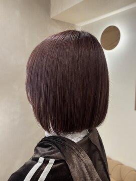 LUVISM 栄店/名古屋/ダブルカラー/ブリーチ/顔周りレイヤー/学割【5月1日OPEN(予定)】 ボブ/ミディアム/レイヤー/顔周りレイヤー/艶カラー/栄