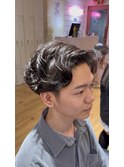 メンズカット×ニュアンスパーマ