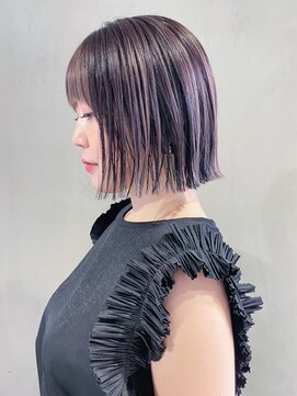 シオン(shion) 秋色ピンクヘアーボブルフ透明感カラー_ba531031