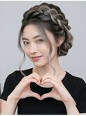 編み込みアレンジ