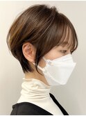 ショートカット髪質改善ショートボブ大人ガーリー韓国ボブ