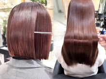 【似合わせボブ×ストレートパーマ】クセで諦めていたボブへ。さらっとまとまる髪で、毎日が楽しみに。