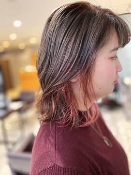 モードケイズ 西宮(MODE K's) インナーカラー/小顔/大人可愛い/バイオレットカラー