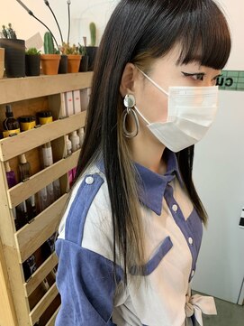 キューズ クラブ(cuz KLUB) 【cuzKLUB】ストレートロング×インナーベージュ