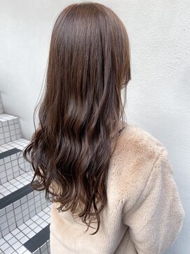 フロート 小阪店(float) マロンブラウン_マロンベージュ Aラインボブ かきあげ