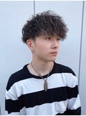 ツーブロック×ツイスパ×ハイライト