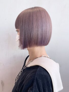 アルバム 銀座(ALBUM GINZA) ピンクベージュ_アースカラーくびれヘアツートンカラー_ba375961