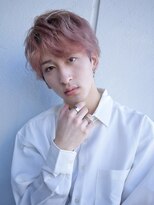 韓国シアーピンクナチュラルアップバング