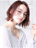 大人可愛い小顔美髪ツヤ髪ピンクラベンダー前髪なしショートA4