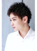 ビジカジ　ハーフアップ　ソフトツイスト　ショート