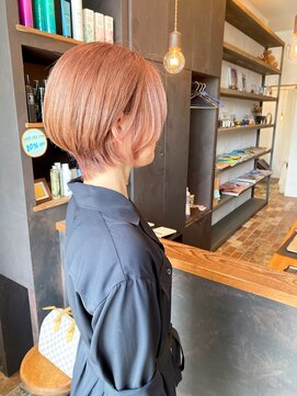 ベランダ(veranda) ピンクアッシュ・ショートボブ