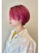 ヘアースパパズ(hairspaPAZ) ワイルドショートでお洒落な個性派カラー