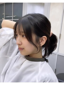 ロンドアヴァントゥス 池袋(Lond aventus) 韓国レイヤー/韓国風/ボブ/髪質改善/黒髪/ブリーチなし〔池袋〕