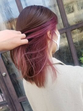 プラスティック プラスヘアーサロン(PLUSTIC +hair salon) ピンクバイオレットインナー