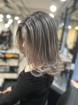 ラフ 難波店(LAFF) #セミディ#シアーカラー#ショートヘア#姫カット#ダークアッシュ