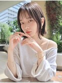ボブヘア*くびれボブカット*顔周りカット*顔周りレイヤー*前髪