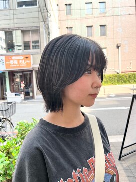 カフ(CAF) CAF FUKO 黒髪/レイヤーボブ/レイヤーカット/大阪/心斎橋