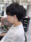 メンズカット　マッシュパーマ　ナチュラルパーマ