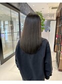 ナチュラルストレート×シルクグレージュ