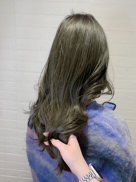 ヘアースペースブルーム プリュス 石橋店(HAIR SPACE BLOOM plus) オリーブグレージュ/透明感カラー/レイヤーカット/韓国ヘア