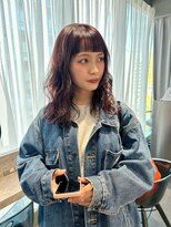 リラス 博多(rilas)&nbsp;ピンクラベンダー　ワイドバング　きりっぱなし