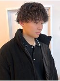 ツイストスパイラルパーマ 束感 マッシュパーマ ハイライト