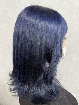 アン ブリーチ 大宮駅東口店(UN BLEACH) ブリーチ１～2回☆ネイビーブルー