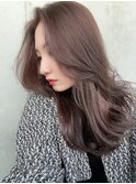 レイヤーカット/ラベンダーブラウン