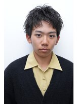 カーウォッシュバーバー(CARWASH BARBER)&nbsp;メンズカット韓国マッシュブルーブラックスペインカール0301