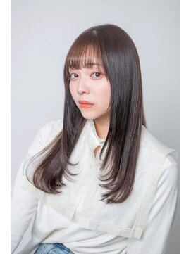 ルフュージュ バイ プロデュース 相模大野店(Refuge by Produce) チョコレートブラウン/レイヤーカット/ストレートロング