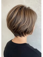 ネオリーブクレア 綱島店(Neolive Krea) 明るい白髪染め×白髪ぼかしハイライト×ファッションカラー