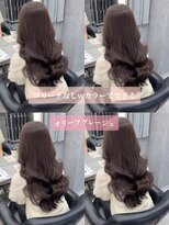 ボタン ハカタ(VOTAN hakata)&nbsp;オリーブグレージュ/ブリーチなしwカラー/福岡美容室