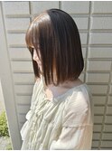 グローカカオブラウン×ナチュラルボブ【20代30代40代】