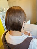 切りっぱなしボブ×ストレート
