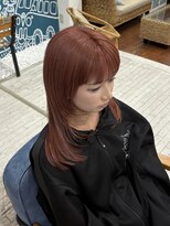 アロハナ 津店(ALOHANA)&nbsp;ブリーチありで作るピンクベージュカラー！レイヤーカット