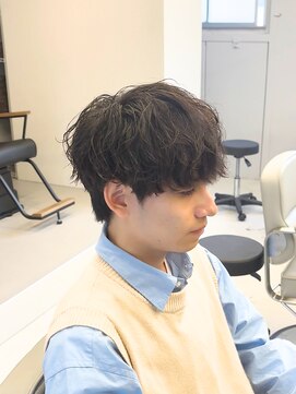 アソビ 元町店 シャドウマッシュ/ニュアンスパーマ