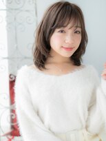 アルバハナレ 横浜(αlba HANARE)&nbsp;関内/髪質改善/スモーキーブラウン×ミディアムハッシュカットn