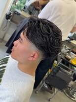 グルーマーズトウキョウ(GROOMER/S TOKYO)&nbsp;men's/メンズ/リバースセンターパート/ニュアンスパーマ