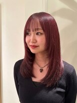 トリッカ シブヤ(TRICCA SHIBUYA)&nbsp;顔まわりレイヤー/暖色/チェリーレッド