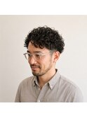 大人メンズツーブロックパーマ　20代 30代 40代 50代 60代メンズ