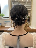 エイチ ヘアアンドメイク(eich hair&make) ゆるふわシニヨンアレンジ
