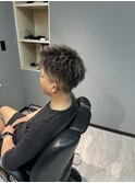 ツイスト　アップバング　パイルツイスト　テーパーフェード