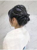 黒髪でも似合う清楚系ヘアアレンジ