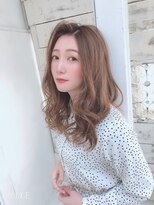ココアブラウン　大人可愛いヘア