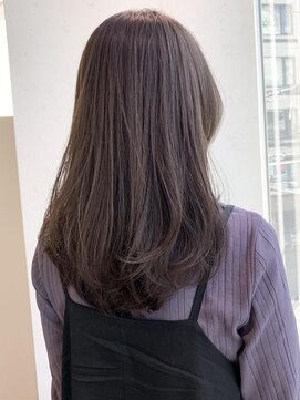 ニーフ 恵比寿(neaf) 9トーンラベンダーカラー×ラウンドレイヤー　市毛