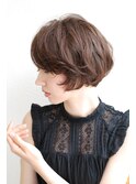 可愛いバランスのミニボブ